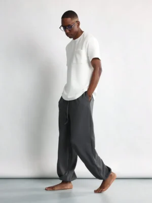 SUMWON Luxury Loungewear Set With Pocket Detail Soft Relaxed Fit Casual Home Athletic Sleep Wear Spring Summer Set