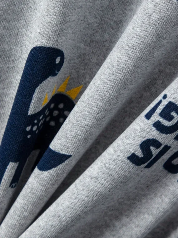 2pcs/Set Toddler Boys Cartoon Dinosaur Print Short Sleeve Pajama Set, Lightweight Spring/Summer Casual Home Outfit