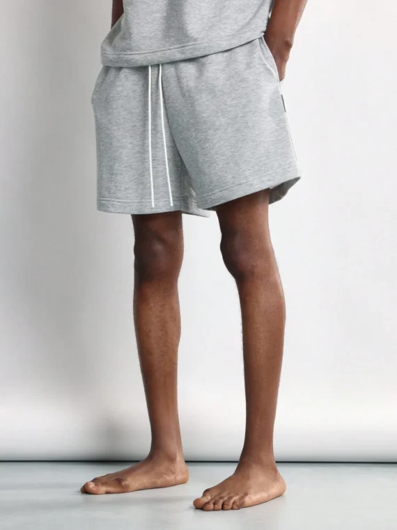 SUMWON No Sleep Club Loungewear Set Drawstring Shorts Matching T-Shirt Athletic Comfort Summer Gym Casual Home Coordinates