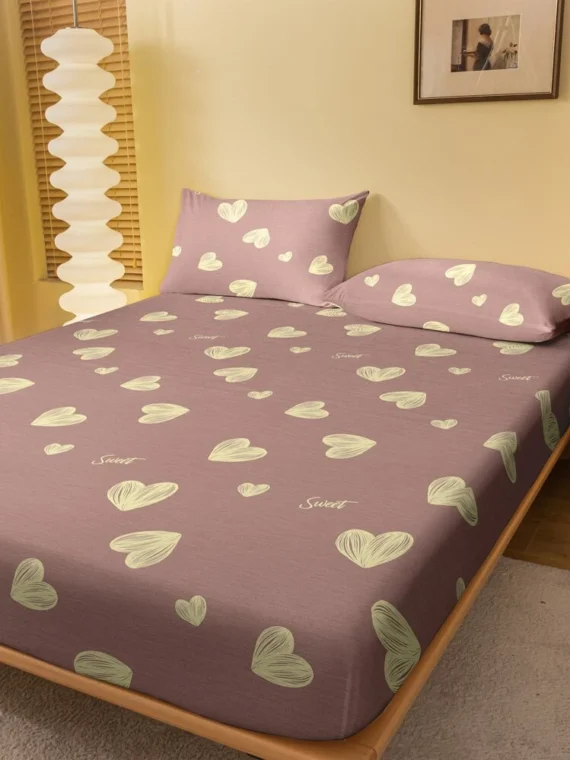 1pc Fashionable Minimalist Style Printed Milled Brushed Bedspread Bed Cover Dustproof Cover For Bedroom Home Textile Bedding