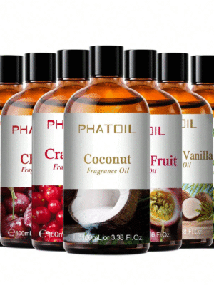 PHATOIL 1pc 100ml/3.38fl.Oz Fruity Fragrance Essential Oils For Diffusers Humidifier Aromatherapy Massage Bath Relaxation, Coconut & Vanilla, Cucumber Melon, Coconut, Strawberry, Peach, Cherry, Blueberry, Green Apple, Mango, Cranberry, Passion Fruit, Lemon, Watermelon, Grape, Fig, Banana, Pear, Kiwifruit, Guava, Papaya, Litchi, Pineapple