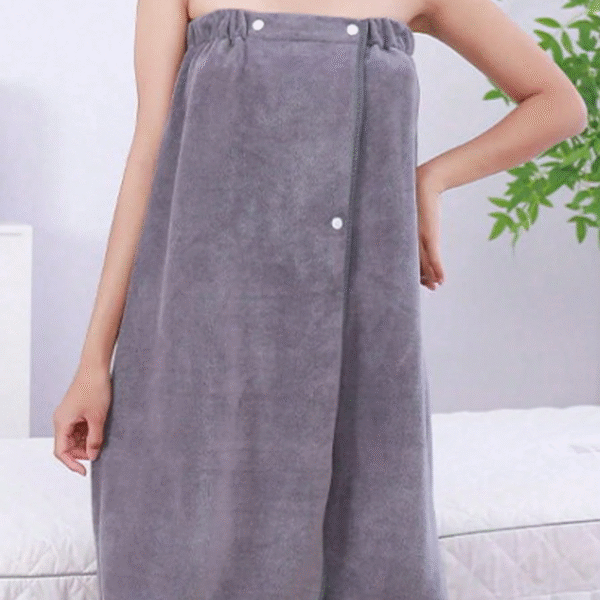 Thickened 300g Bath Skirt, Wearable As Shower Towel, Absorbent Large Bath Towel, White Bathrobe, Suitable For Salon, Outdoor Travel, Swimming, Beach Home Bathroom Decor Fall Decor Back To School For Beauty Salon Home Bathroom