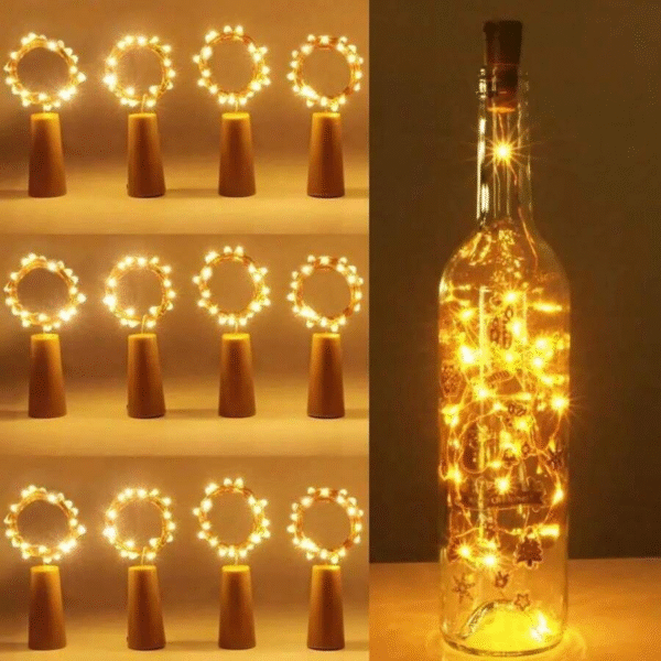 1/5/10 Packs Wine Bottle Light Cork LED Light, Bottle Lights Battery Cork For Party Wedding Halloween Bar Decor Lights Decoration