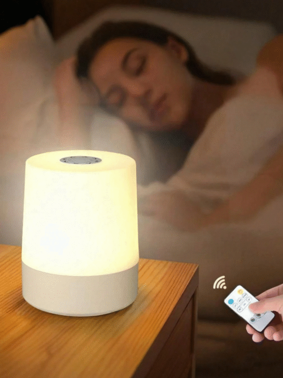 1pc 3-Color Dimmable Touch Sensor Nightlight, USB Powered Bedside Table Lamp, Mood Lighting For Bedroom, Living Room, Office