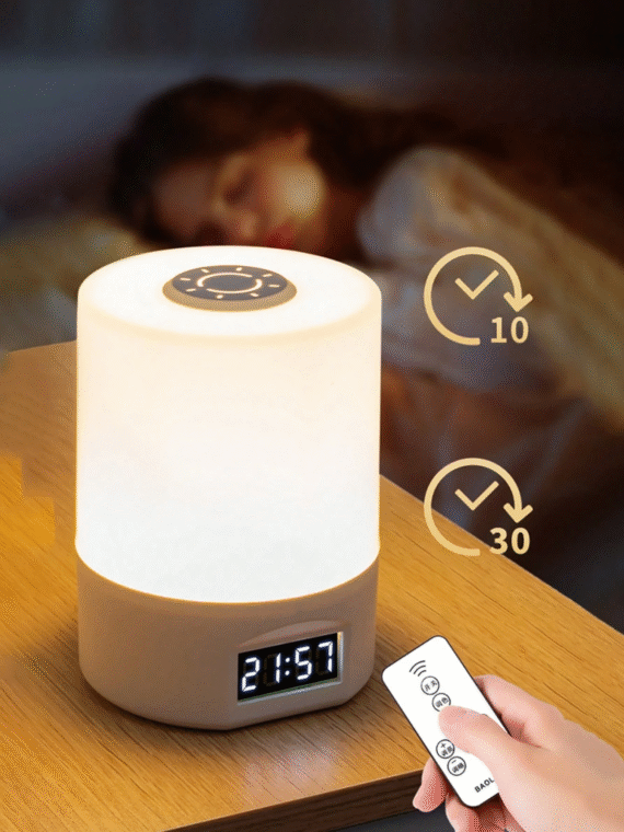 1pc 3-Color Dimmable Touch Sensor Nightlight, USB Powered Bedside Table Lamp, Mood Lighting For Bedroom, Living Room, Office