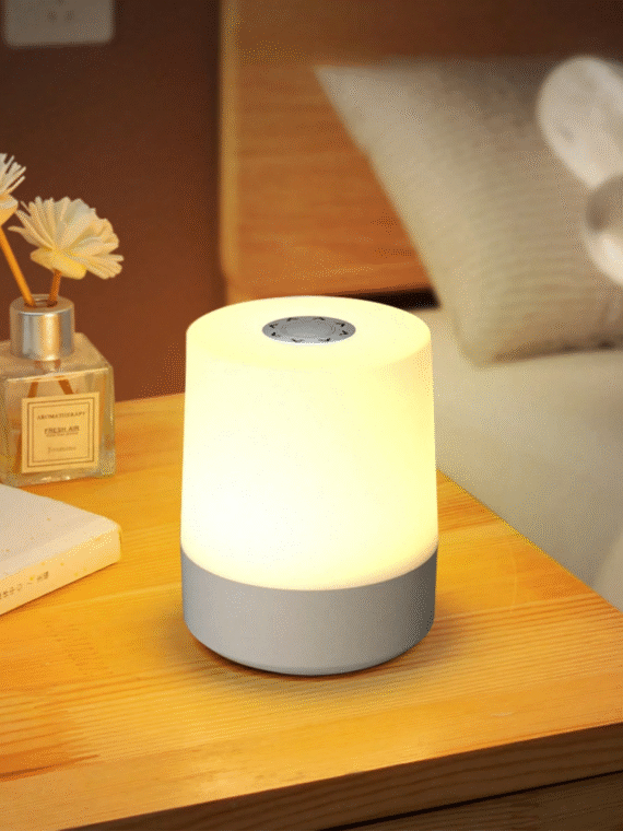 1pc 3-Color Dimmable Touch Sensor Nightlight, USB Powered Bedside Table Lamp, Mood Lighting For Bedroom, Living Room, Office