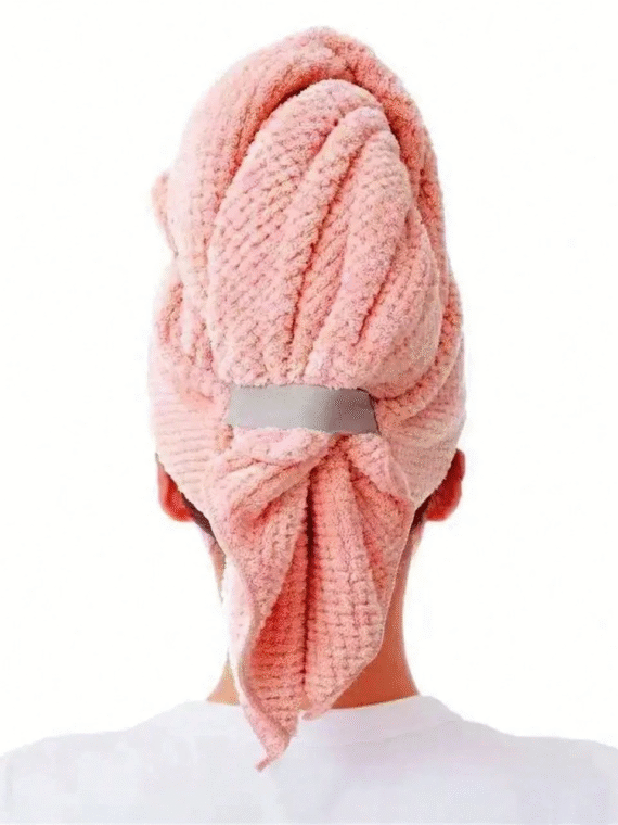 1pc Quick Drying Hair Towel Wrap Microfiber Hair Towel Wrap For Women - Fast Drying Turbans For Long, Thick, Curly Hair - Super Soft Hair Wrap Towels With Elastic Strap Large Microfiber Hair Towel Wrap For Women, Anti Frizz Hair Drying Towel With Elastic Strap, Fast Dry | Super Absorbent | Quick Dry Hair Turban For Wet, Curly, Long & Thick Hair Unfold To Make A Bath Towel Back To School Hair Bonnet