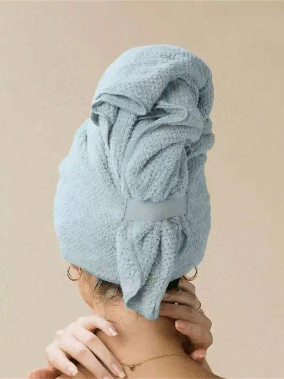 1pc Quick Drying Hair Towel Wrap Microfiber Hair Towel Wrap For Women - Fast Drying Turbans For Long, Thick, Curly Hair - Super Soft Hair Wrap Towels With Elastic Strap Large Microfiber Hair Towel Wrap For Women, Anti Frizz Hair Drying Towel With Elastic Strap, Fast Dry | Super Absorbent | Quick Dry Hair Turban For Wet, Curly, Long & Thick Hair Unfold To Make A Bath Towel Back To School Hair Bonnet