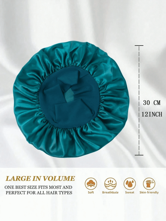 Satin Bonnet Silk Bonnet Hair Bonnet Jumbo Size For Sleeping Satin Bonnet Stretchy Tie Band For Women