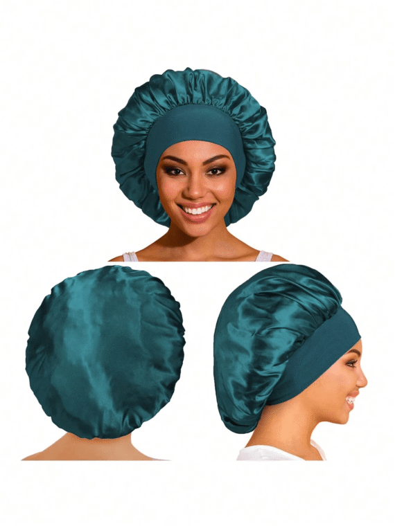 Satin Bonnet Silk Bonnet Hair Bonnet Jumbo Size For Sleeping Satin Bonnet Stretchy Tie Band For Women