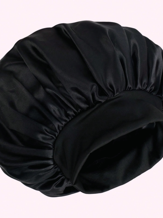 1pc Satin Sleeping Cap,Adjustable Sleeping Cap,Ladies And Gentlemen Satin Sleeping Cap,Comfortable To Wrap