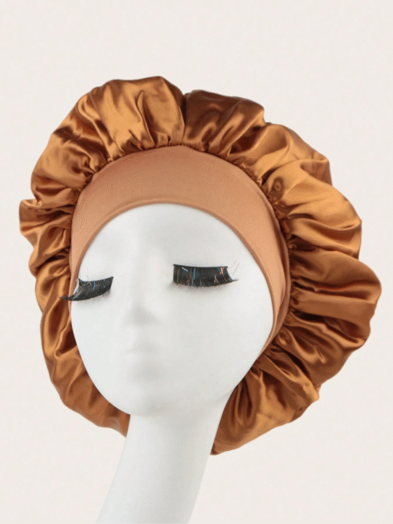 1pc Satin Sleeping Cap,Adjustable Sleeping Cap,Ladies And Gentlemen Satin Sleeping Cap,Comfortable To Wrap