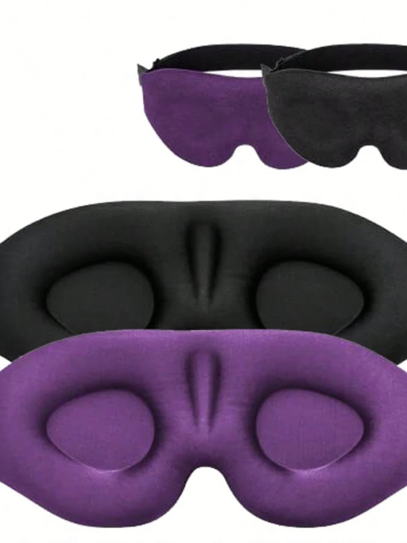 1pc 3D Sleeping Mask,Eyeglasses Contour Night Eye Mask,Office And School Nap Blackout Eye Mask,Traveling Supplies,Gift For Family Coworkers And Friends