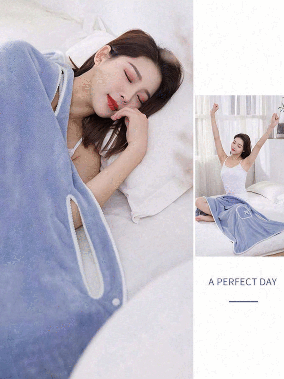 1PC Women Bath Towels(SIZE:80cm*135cm), Girls Wearable Fast Drying Bathing Beach Spa Bathrobes Wash Clothing, Shower Bath And Gym Towel,Super Soft Coral Fleece Bath Towel With Pockets,Women's Bath Towel Set, Wearable Bath Towel With Pocket