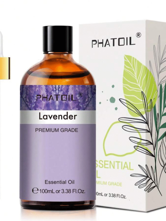 1pc 100ml/3.38fl.Oz Premium Essential Oils ,PHATOIL Essential Oil For Candle & Soap Making,Bath Bombs Making, Fruit Scented Oils For Diffusers For Home,Summer Aromatherapy Diffuser Oils, Lavender