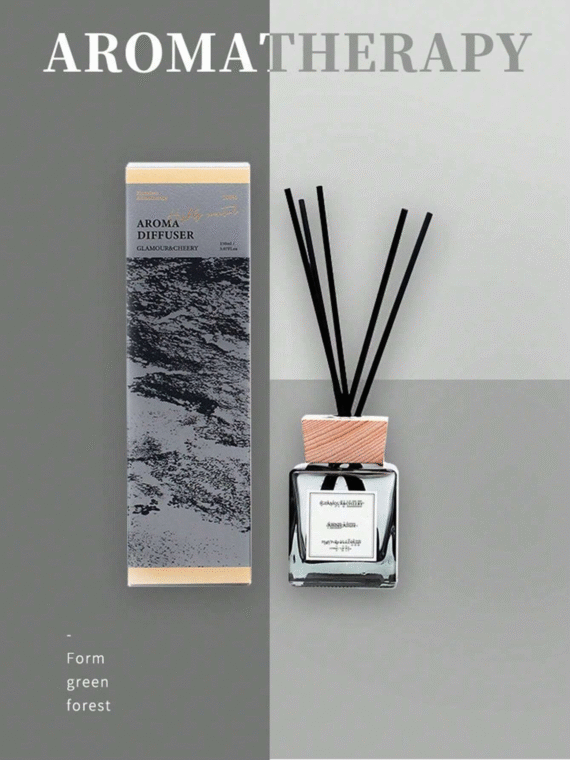 1 Set Flameless Aromatherapy Kit For Hotel & Home Use (1 Bottle Essential Oil & 5 Diffuser Sticks), Natural Plant Mixed Oils, Indoor Aromatherapy, Home Decor Fragrance, Lasting Scent, Suitable For Gifts, Birthdays, Christmas, Bedrooms, Study, Living Room, Bathroom, Odor Removal