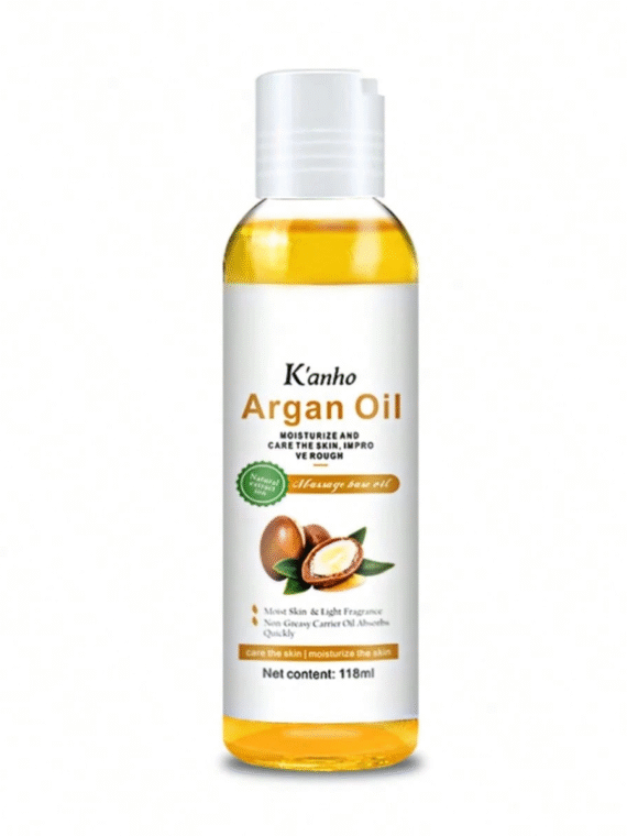 KANHO Argan Oil Massage Base Oil 118ml Natural Ingredients Selection Of Natural Plant Raw Materials Moisturize And Care Skin Improve Rough Soft Skin Easy To Absorb Bright Hair Friends Gift Birthday Gift 1bottle KH-068