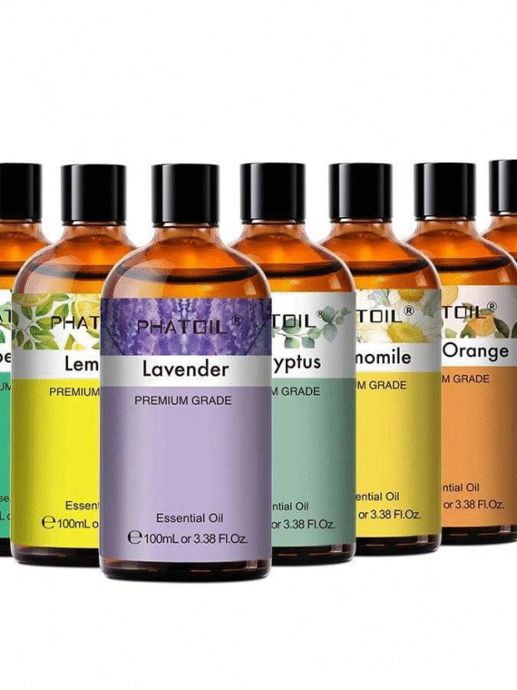 1pc 100ml/3.38fl.Oz Premium Essential Oils ,PHATOIL Essential Oil For Candle & Soap Making,Bath Bombs Making, Fruit Scented Oils For Diffusers For Home,Summer Aromatherapy Diffuser Oils, Lavender