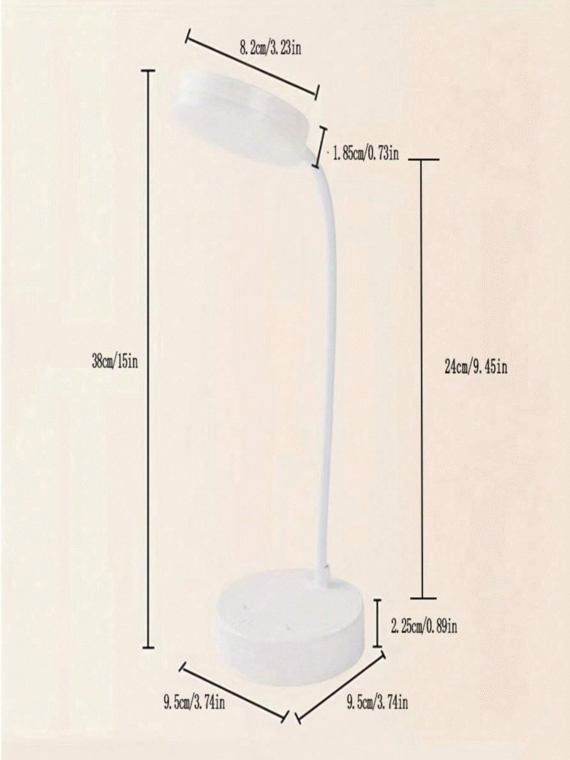 1pc Three-Color Adjustable Desk Lamp, Usb Powered Table Lamp, Portable Led Night Light For Studying Reading Bedroom And Dormitory
