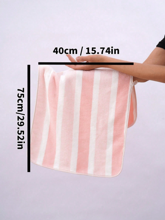 1/3/8pcs Coral Fleece Super Fine Fiber Non-Shedding Bath Towel/Face Towel, Soft Absorbent Striped Bathroom Towel, Suitable For Bathroom, Pool, Beach Back To School For Beauty Salon Home Bathroom