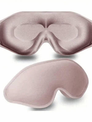 1pc 3d Silk Eye Mask, Suitable For Sleeping, Night Travel, Nap, With Light Blocking, Soft And ComfortableFor Bedroom,Travel,Office,School, Back To School Supplies