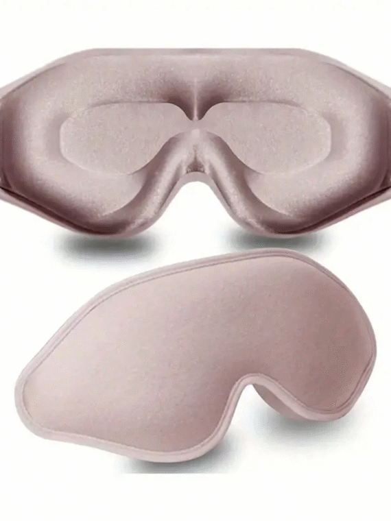 1pc 3d Silk Eye Mask, Suitable For Sleeping, Night Travel, Nap, With Light Blocking, Soft And ComfortableFor Bedroom,Travel,Office,School, Back To School Supplies