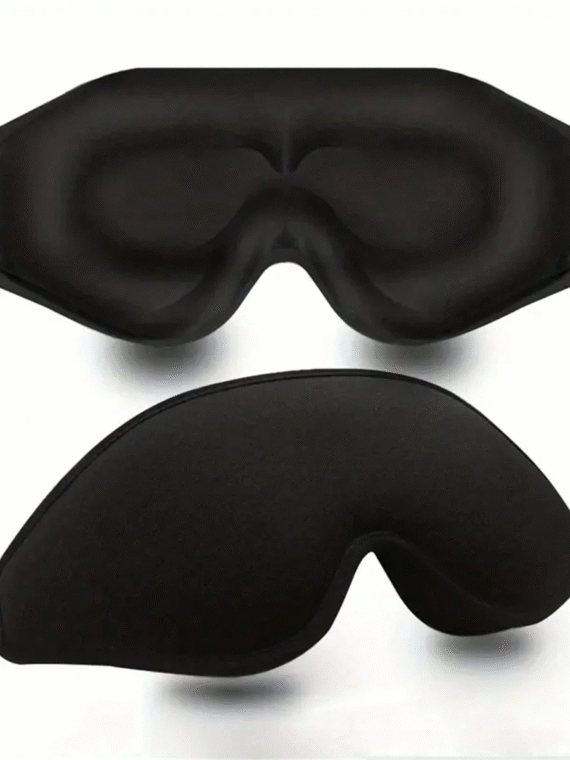 1pc 3d Silk Eye Mask, Suitable For Sleeping, Night Travel, Nap, With Light Blocking, Soft And ComfortableFor Bedroom,Travel,Office,School, Back To School Supplies