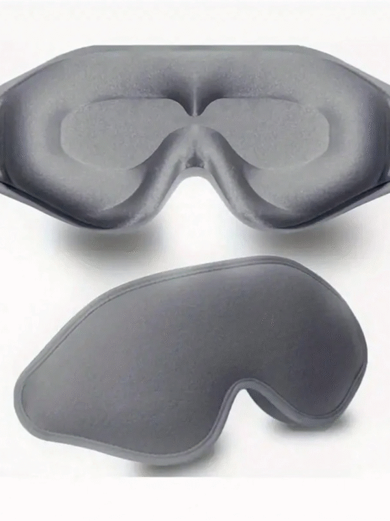 1pc 3d Silk Eye Mask, Suitable For Sleeping, Night Travel, Nap, With Light Blocking, Soft And ComfortableFor Bedroom,Travel,Office,School, Back To School Supplies