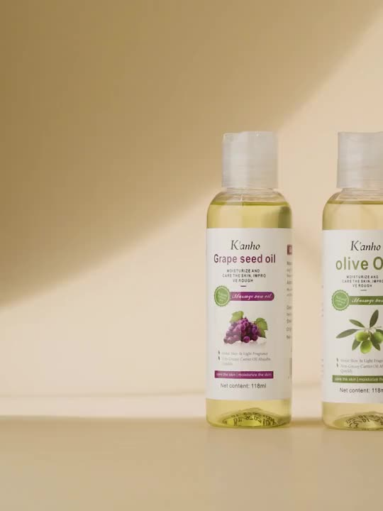1pc 118ml /4 Fl.Oz New Version KANHO Base Oil For Skin/Nail/Hair Natural Ingredients Selection Of Natural Plant Raw Materials Moisturizing Nourishing & Soften Skin Suit To All Skin Good For Daily Autumn And Winter Gift Gift